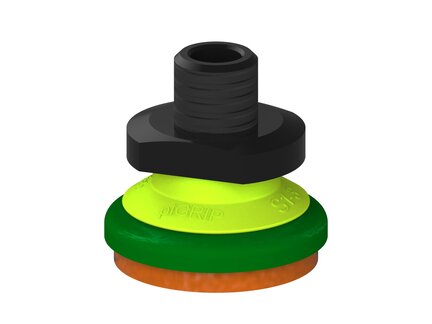 Przysawka piGRIP, warga piankowa, Ø35 mm, pianka NR (mocna), bez mieszków, podstawa typ 1, NPT 1/4" zew., (G.FLI35F.F.S1.NT14M.00) (9974159) - Piab