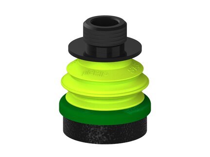 Przysawka piGRIP, warga piankowa, Ø35 mm, pianka EPDM (miękka), 1 mieszek, podstawa typ 1, gwint niski G3/8" zew., (G.FLI35S.B1.S1.GL38M.00) (9929763) - Piab