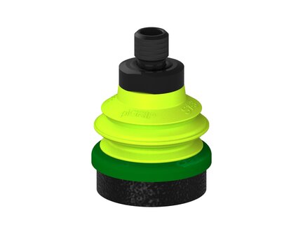 Przysawka piGRIP, warga piankowa, Ø35 mm, pianka EPDM (miękka), 1 mieszek, podstawa typ 1, gwint M10 zew., dysk filtracyjny (G.FLI35S.B1.S1.MM10M.02) (9923166) - Piab