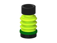 Przysawka piGRIP, warga piankowa, Ø35 mm, pianka EPDM (miękka), 3 mieszki, podstawa typ 1, G1/2" wew., dysk filtracyjny (G.FLI35S.B3.S1.G12F.02) (9933427) - Piab