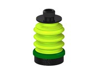 Przysawka piGRIP, warga piankowa, Ø35 mm, pianka EPDM (miękka), 3 mieszki, podstawa typ 1, gwint niski G1/4" zew., filtr siatkowy (G.FLI35S.B3.S1.GL14M.01) (9938014) - Piab