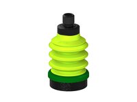 Przysawka piGRIP, warga piankowa, Ø35 mm, pianka EPDM (miękka), 3 mieszki, podstawa typ 1, gwint M10 zew., filtr siatkowy (G.FLI35S.B3.S1.MM10M.01) (9956347) - Piab