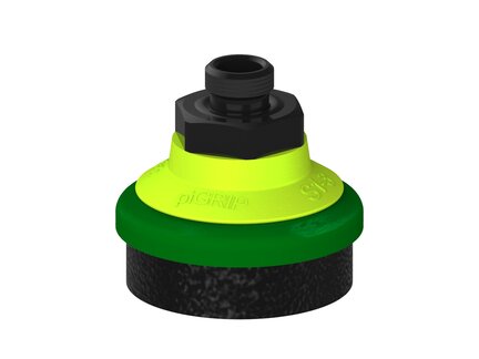Przysawka piGRIP, warga piankowa, Ø35 mm, pianka EPDM (miękka), bez mieszków, podstawa typ 1, G1/8" zew., (G.FLI35S.F.S1.G18M.19) (9919973) - Piab