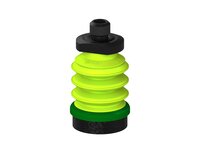 Przysawka piGRIP, warga piankowa, Ø35 mm, pianka EPDM (miękka), 3 mieszki, podstawa typ 1, M12 zew., filtr siatkowy (G.FLI35S.B3.S1.MM12M.01) (9917125) - Piab