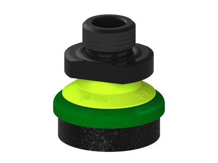 Przysawka piGRIP, warga piankowa, Ø35 mm, pianka EPDM (miękka), bez mieszków, podstawa typ 1, G3/8" zew., (G.FLI35S.F.S1.G38M.00) (9903317) - Piab