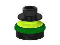 Przysawka piGRIP, warga piankowa, Ø35 mm, pianka EPDM (miękka), bez mieszków, podstawa typ 1, gwint niski G3/8" zew., (G.FLI35S.F.S1.GL38M.00) (9904563) - Piab