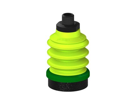 Przysawka piGRIP, warga piankowa, Ø35 mm, pianka EPDM (miękka), 3 mieszki, podstawa typ 1, NPT 1/8" zew., (G.FLI35S.B3.S1.NT18M.00) (9917574) - Piab