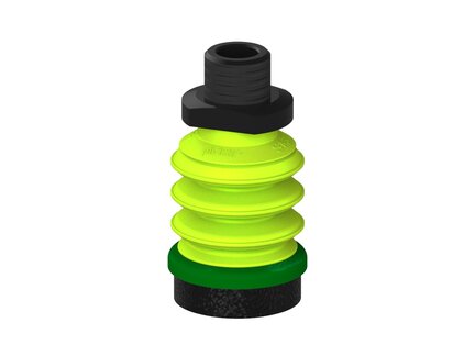 Przysawka piGRIP, warga piankowa, Ø35 mm, pianka EPDM (miękka), 3 mieszki, podstawa typ 1, NPT 3/8" zew., (G.FLI35S.B3.S1.NT38M.00) (9924692) - Piab