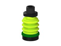 Przysawka piGRIP, warga piankowa, Ø35 mm, pianka EPDM (miękka), 3 mieszki, podstawa typ 1, NPT 3/8" zew., (G.FLI35S.B3.S1.NT38M.00) (9924692) - Piab
