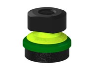 Przysawka piGRIP, warga piankowa, Ø35 mm, pianka EPDM (miękka), bez mieszków, podstawa typ 1, NPT 1/4" wew., (G.FLI35S.F.S1.NT14F.00) (9926012) - Piab