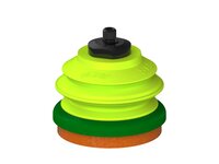 Przysawka piGRIP, warga piankowa, Ø50 mm, pianka NR (mocna), 1 mieszek, podstawa typ 1, M6 zew., dysk filtracyjny (G.FLI50F.B1.S1.MM6M.02) (9906506) - Piab