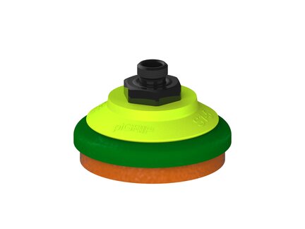 Przysawka piGRIP, warga piankowa, Ø50 mm, pianka NR (mocna), bez mieszków, podstawa typ 1, G1/8" zew., (G.FLI50F.F.S1.G18M.00) (9906070) - Piab