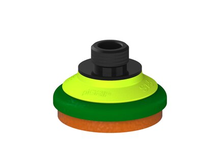 Przysawka piGRIP, warga piankowa, Ø50 mm, pianka NR (mocna), bez mieszków, podstawa typ 1, gwint niski G3/8" zew., (G.FLI50F.F.S1.GL38M.00) (9966227) - Piab