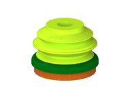 Przysawka piGRIP, warga piankowa, Ø50 mm, pianka NR (mocna), 1 mieszek, podstawa typ 1 (G.FLI50F.B1.S1.XXX.00) (9905735) - Piab