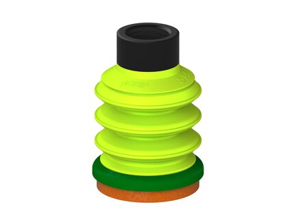 Przysawka piGRIP, warga piankowa, Ø50 mm, pianka NR (mocna), 3 mieszki, podstawa typ 1, G1/2" wew., (G.FLI50F.B3.S1.G12F.00) (9933170) - Piab