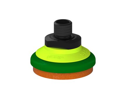 Przysawka piGRIP, warga piankowa, Ø50 mm, pianka NR (mocna), bez mieszków, podstawa typ 1, gwint M14x1 zew., (G.FLI50F.F.S1.MMF14M.00) (9967793) - Piab