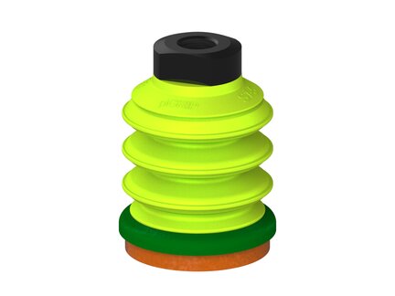 Przysawka piGRIP, warga piankowa, Ø50 mm, pianka NR (mocna), 3 mieszki, podstawa typ 1, G1/4" wew., (G.FLI50F.B3.S1.G14F.00) (9906276) - Piab