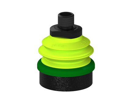 Przysawka piGRIP, warga piankowa, Ø50 mm, pianka EPDM (miękka), 1 mieszek, podstawa typ 1, gwint M14x1 zew., (G.FLI50S.B1.S1.MMF14M.00) (9904425) - Piab