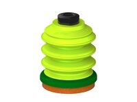 Przysawka piGRIP, warga piankowa, Ø50 mm, pianka NR (mocna), 3 mieszki, podstawa typ 1, NPSF 1/8" wew., (G.FLI50F.B3.S1.NS18F.00) (9906709) - Piab