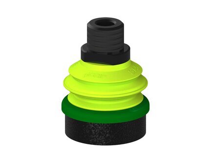 Przysawka piGRIP, warga piankowa, Ø50 mm, pianka EPDM (miękka), 1 mieszek, podstawa typ 1, NPT 1/2" zew., (G.FLI50S.B1.S1.NT12M.00) (9906715) - Piab