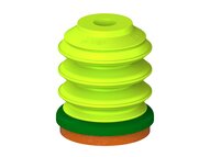 Przysawka piGRIP, warga piankowa, Ø50 mm, pianka NR (mocna), 3 mieszki, podstawa typ 1 (G.FLI50F.B3.S1.XXX.00) (9905736) - Piab