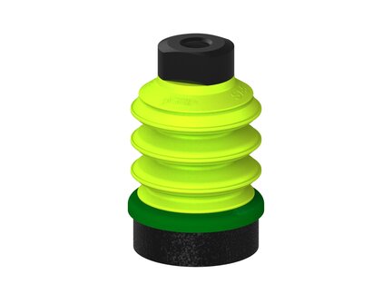 Przysawka piGRIP, warga piankowa, Ø50 mm, pianka EPDM (miękka), 3 mieszki, podstawa typ 1, dysk filtracyjny (G.FLI50S.B3.S1.MM12F.02) (9923267) - Piab