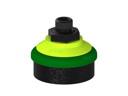Przysawka piGRIP, warga piankowa, Ø50 mm, pianka EPDM (miękka), bez mieszków, podstawa typ 1, G1/4" zew., (G.FLI50S.F.S1.G14M.19) (9948787) - Piab
