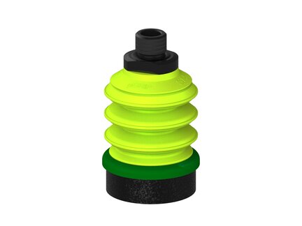 Przysawka piGRIP, warga piankowa, Ø50 mm, pianka EPDM (miękka), 3 mieszki, podstawa typ 1, gwint M16x1.5 zew., (G.FLI50S.B3.S1.MMF16M.00) (9967679) - Piab