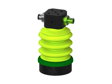 Przysawka piGRIP, warga piankowa, Ø50 mm, pianka EPDM (miękka), 3 mieszki, podstawa typ 1, COAX in piGRIP, wys. przepływ, (G.FLI50S.B3.S1.CSX.00) (9942492) - Piab