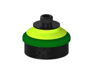 Przysawka piGRIP, warga piankowa, Ø50 mm, pianka EPDM (miękka), bez mieszków, podstawa typ 1, gwint niski G1/4" zew., (G.FLI50S.F.S1.GL14M.00) (9919418) - Piab