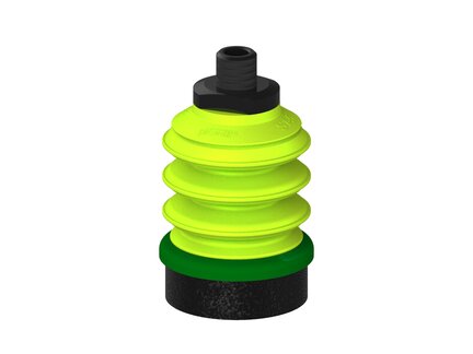 Przysawka piGRIP, warga piankowa, Ø50 mm, pianka EPDM (miękka), 3 mieszki, podstawa typ 1, NPT 1/4" zew., (G.FLI50S.B3.S1.NT14M.00) (9910823) - Piab