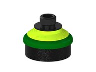 Przysawka piGRIP, warga piankowa, Ø50 mm, pianka EPDM (miękka), bez mieszków, podstawa typ 1, gwint niski G3/8" zew., filtr siatkowy (G.FLI50S.F.S1.GL38M.01) (9917626) - Piab