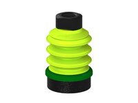 Przysawka piGRIP, warga piankowa, Ø50 mm, pianka EPDM (miękka), 3 mieszki, podstawa typ 1, NPT 3/8" wew., (G.FLI50S.B3.S1.NT38F.00) (9926391) - Piab