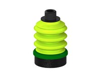 Przysawka piGRIP, warga piankowa, Ø50 mm, pianka EPDM (miękka), 3 mieszki, podstawa typ 1, gwint niski NPT 3/8" zew., (G.FLI50S.B3.S1.NTL38M.00) (9916115) - Piab