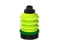 Przysawka piGRIP, warga piankowa, Ø50 mm, pianka EPDM (miękka), 3 mieszki, podstawa typ 1, G3/8" zew., dysk filtracyjny (G.FLI50S.B3.S1.G38M.02) (9910286) - Piab