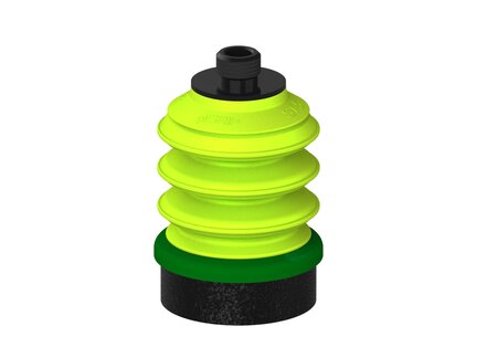 Przysawka piGRIP, warga piankowa, Ø50 mm, pianka EPDM (miękka), 3 mieszki, podstawa typ 1, gwint niski G1/4" zew., (G.FLI50S.B3.S1.GL14M.00) (9926985) - Piab