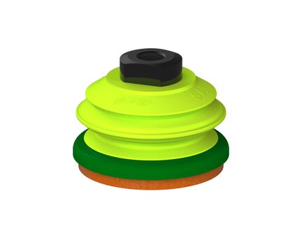 Przysawka piGRIP, warga piankowa, Ø70 mm, pianka NR (mocna), 1 mieszek, podstawa typ 1, G1/4" wew., (G.FLI70F.B1.S1.G14F.00) (9912993) - Piab