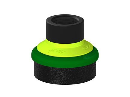 Przysawka piGRIP, warga piankowa, Ø50 mm, pianka EPDM (miękka), bez mieszków, podstawa typ 1, G1/2" wew., (G.FLI50S.F.S1.G12F.00) (9913517) - Piab