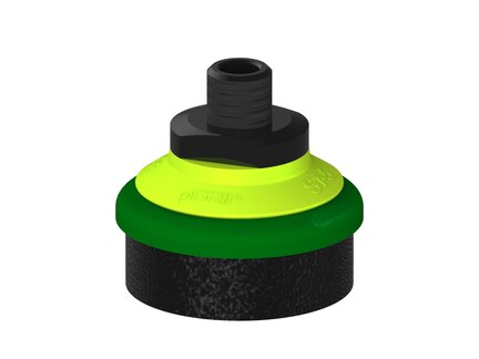 Przysawka piGRIP, warga piankowa, Ø50 mm, pianka EPDM (miękka), bez mieszków, podstawa typ 1, NPT 1/4" zew., (G.FLI50S.F.S1.NT14M.00) (9945724) - Piab