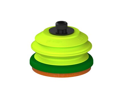 Przysawka piGRIP, warga piankowa, Ø70 mm, pianka NR (mocna), 1 mieszek, podstawa typ 1, gwint niski G1/4" zew., (G.FLI70F.B1.S1.GL14M.00) (9946830) - Piab