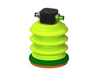 Przysawka piGRIP, warga piankowa, Ø70 mm, pianka NR (mocna), 3 mieszki, podstawa typ 1, COAX in piGRIP, wys. przepływ, dysk filtracyjny (G.FLI70F.B3.S1.CSX.02) (9912640) - Piab
