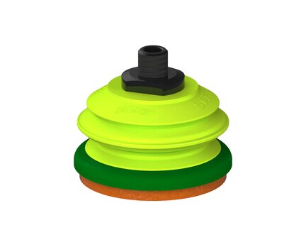 Przysawka piGRIP, warga piankowa, Ø70 mm, pianka NR (mocna), 1 mieszek, podstawa typ 1, NPT 1/4" zew., (G.FLI70F.B1.S1.NT14M.00) (9907381) - Piab