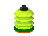 Przysawka piGRIP, warga piankowa, Ø70 mm, pianka NR (mocna), 3 mieszki, podstawa typ 1, G3/8" zew., (G.FLI70F.B3.S1.G38M.00) (9910184) - Piab