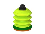 Przysawka piGRIP, warga piankowa, Ø70 mm, pianka NR (mocna), 3 mieszki, podstawa typ 1, G3/8" zew., (G.FLI70F.B3.S1.G38M.00) (9910184) - Piab