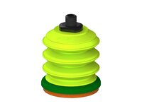 Przysawka piGRIP, warga piankowa, Ø70 mm, pianka NR (mocna), 3 mieszki, podstawa typ 1, NPT 1/4" zew., (G.FLI70F.B3.S1.NT14M.00) (9958799) - Piab