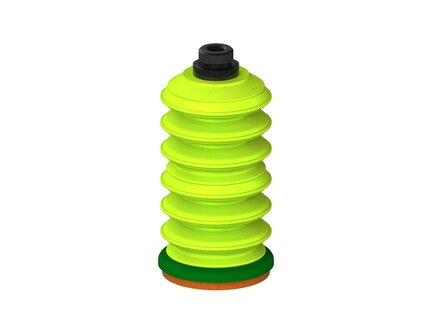 Przysawka piGRIP, warga piankowa, Ø70 mm, pianka NR (mocna), 6 mieszków (3+3), podstawa typ 1, G1/2" zew., (G.FLI70F.B6.S1.G12M.00) (9933299) - Piab
