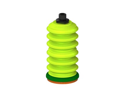 Przysawka piGRIP, warga piankowa, Ø70 mm, pianka NR (mocna), 6 mieszków (3+3), podstawa typ 1, gwint M16x1.5 zew., (G.FLI70F.B6.S1.MMF16M.00) (9964103) - Piab