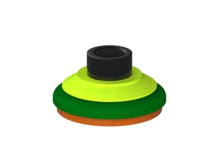 Przysawka piGRIP, warga piankowa, Ø70 mm, pianka NR (mocna), bez mieszków, podstawa typ 1, G1/2" wew., (G.FLI70F.F.S1.G12F.00) (9909138) - Piab