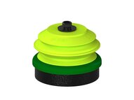 Przysawka piGRIP, warga piankowa, Ø70 mm, pianka EPDM (miękka), 1 mieszek, podstawa typ 1, gwint niski G 1/8" zew., (G.FLI70S.B1.S1.GL18M.00) (9946780) - Piab