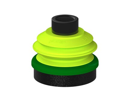 Przysawka piGRIP, warga piankowa, Ø70 mm, pianka EPDM (miękka), 1 mieszek, podstawa typ 1, G1/2" wew., (G.FLI70S.B1.S1.G12F.00) (9905208) - Piab